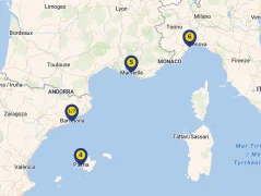 Mapa plavby
