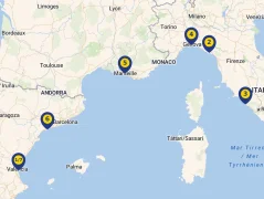 Mapa plavby