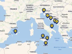 Mapa plavby